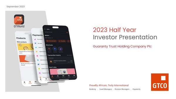 Guaranty Trust Holding Company Plc 2023 Presentation Results For The Half Year