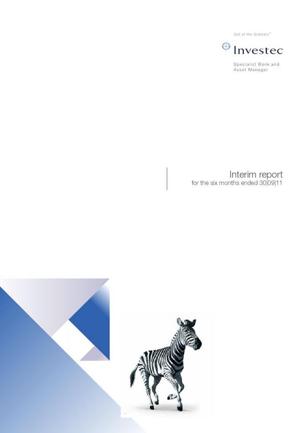 Investec Limited 2012 Interim Results For The Half Year