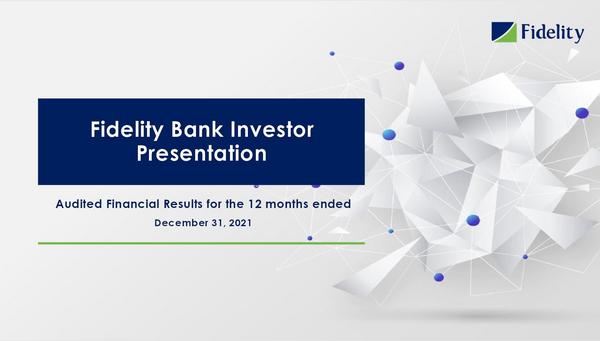 Fidelity Bank Plc 2021 Presentation