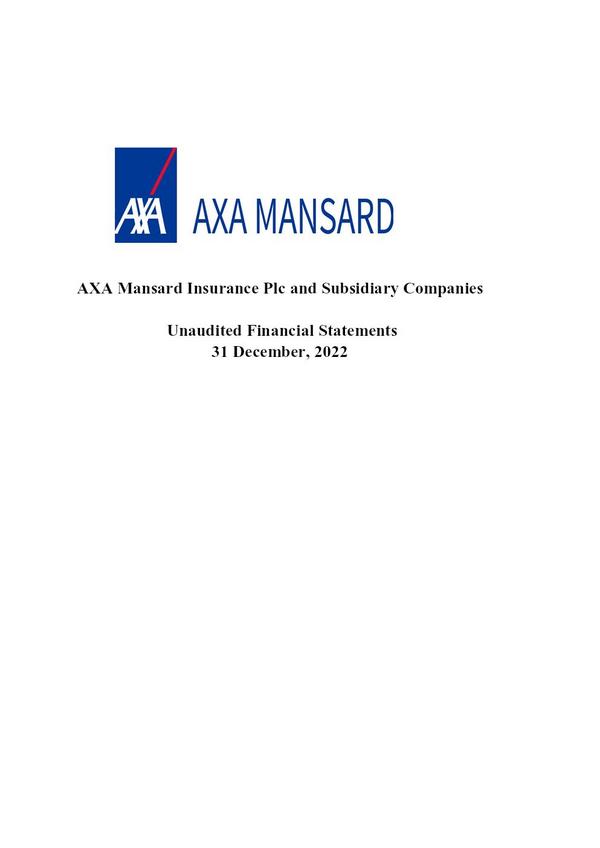 Axa Mansard Insurance Plc 2022 Abridged Results
