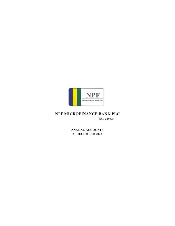 Npf Microfinance Bank Plc 2022 Annual Report