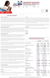 Art Holdings Limited 2023 Interim Results For The Half Year