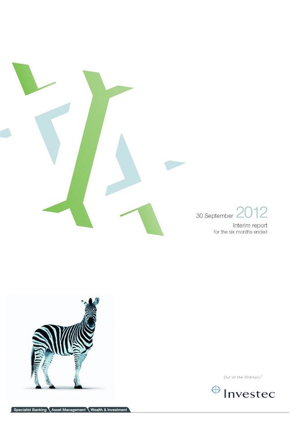 Investec Limited 2013 Interim Results For The Half Year