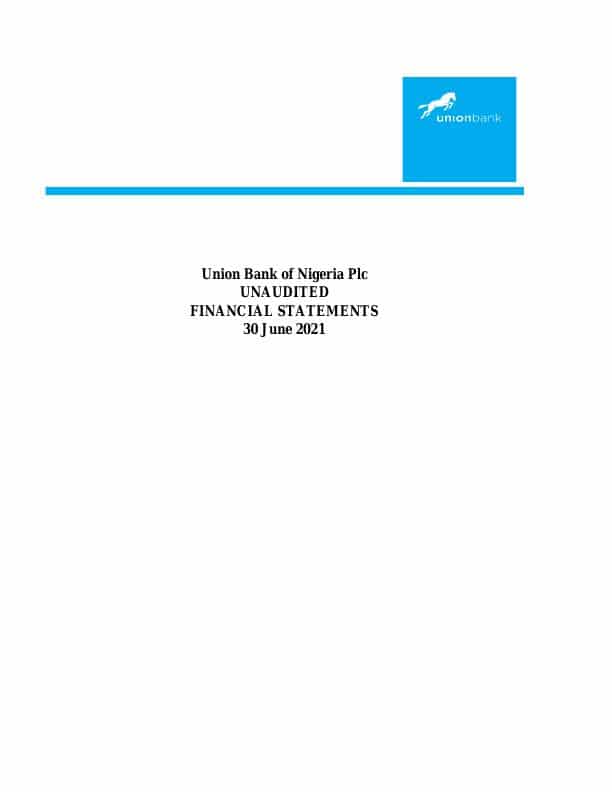 Union Bank of Nigeria Plc (UBN.ng) HY2021 Interim Report