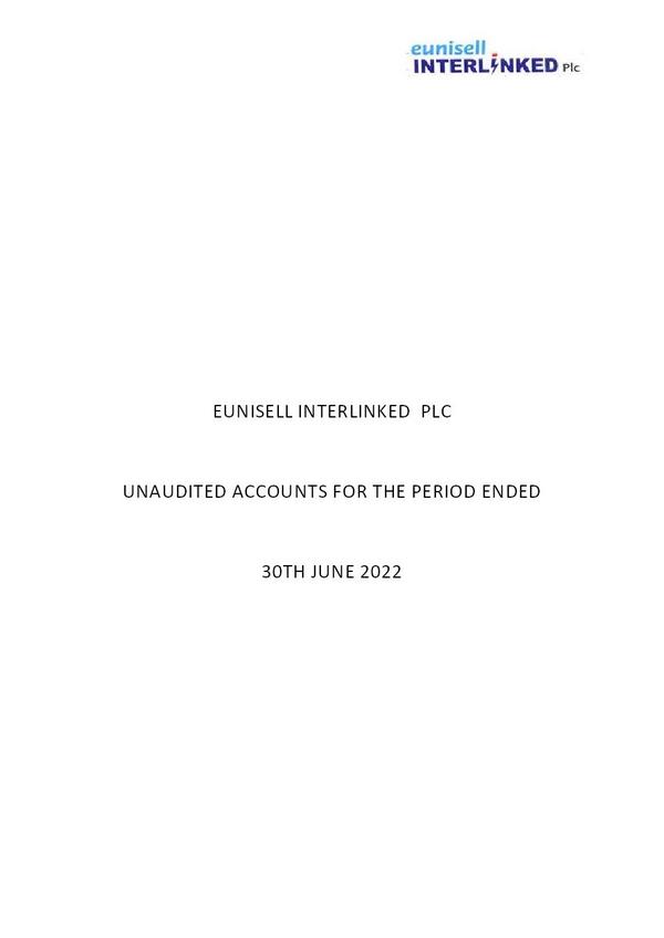 Eunisell Interlinked Plc 2022 Abridged Results