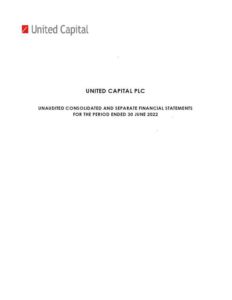 United Capital Plc 2022 Interim Results For The Half Year