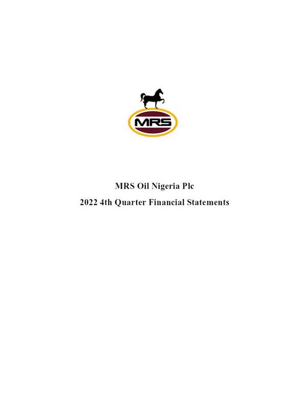 Mrs Oil Nigeria Plc 2022 Abridged Results