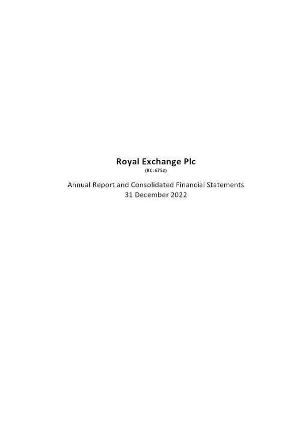 Royal Exchange Assurance Nigeria Plc 2022 Annual Report