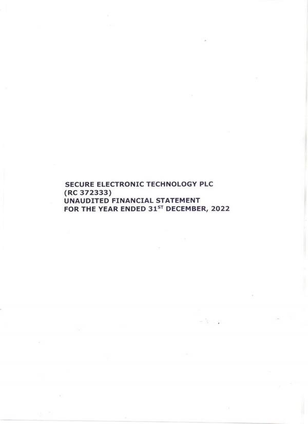 Secure Electronic Technology Plc 2022 Abridged Results