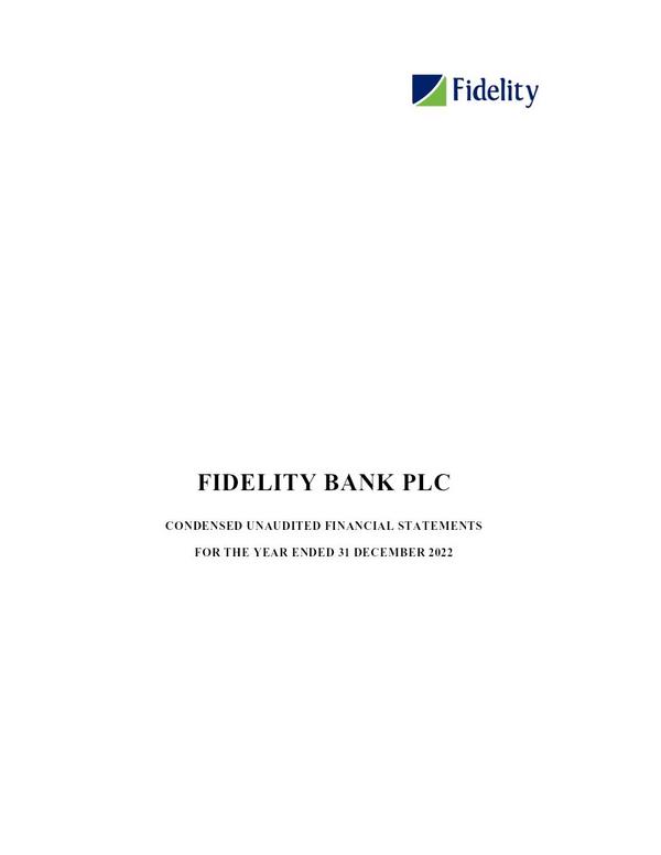 Fidelity Bank Plc 2022 Abridged Results