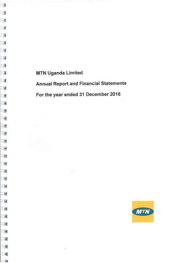Mtn Uganda Limited 2016 Annual Report
