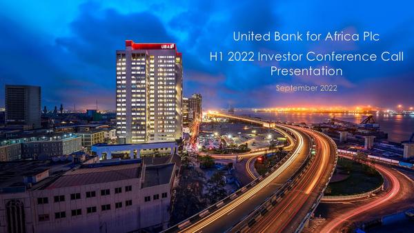 United Bank For Africa Plc 2022 Presentation Results For The Half Year