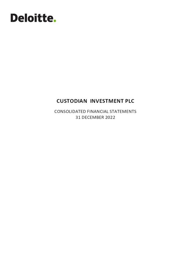 Custodian And Allied Insurance Plc 2022 Annual Report