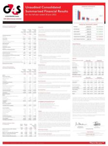 G4s Botswana Limited 42022 Interim Results For The Half Year