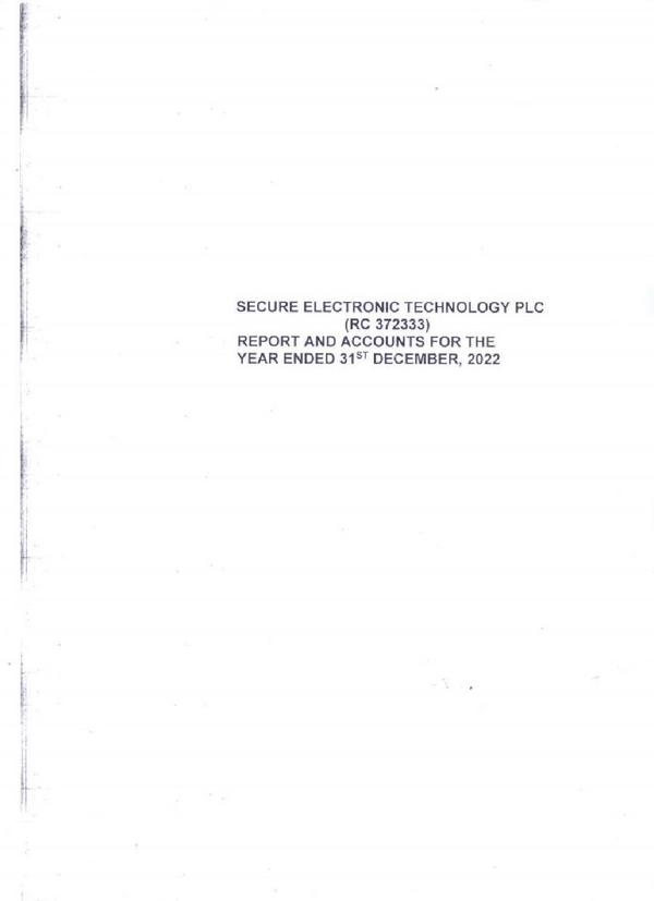 Secure Electronic Technology Plc 2022 Annual Report