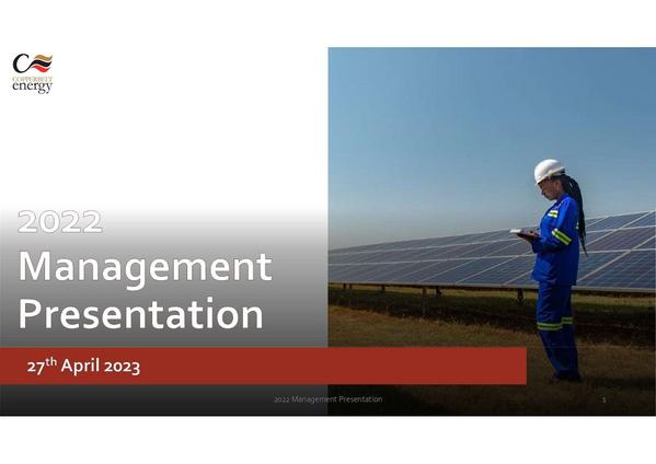 Copperbelt Energy Corporation Plc 2022 Presentation
