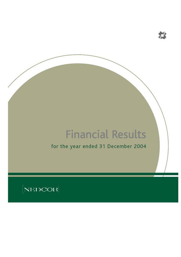 Nedbank Group Limited Zimbabwe Depository Receipts 2004 Abridged Results