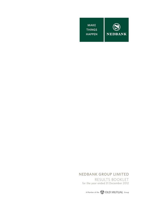 Nedbank Group Limited Zimbabwe Depository Receipts 2012 Abridged Results