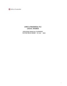 Africa Prudential Registrars Plc 2022 Interim Results For The Half Year