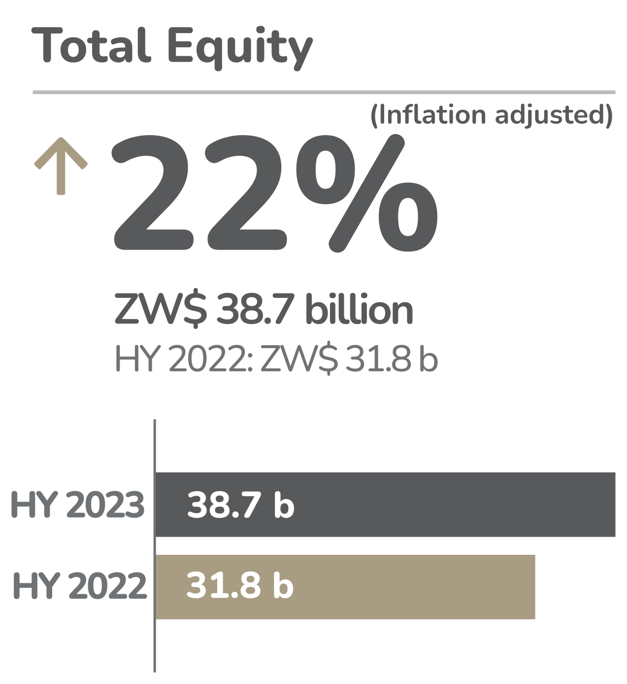 EcoCash HY2023 Total equity: Up 22%