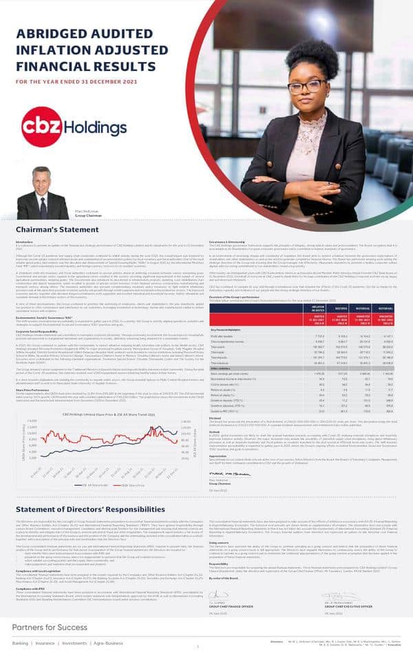 Cbz Holdings Limited 2021 Abridged Results