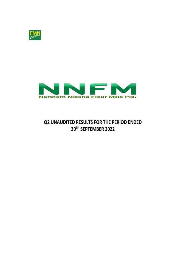 Northern Nigeria Flour Mills Plc 2023 Interim Results For The Half Year