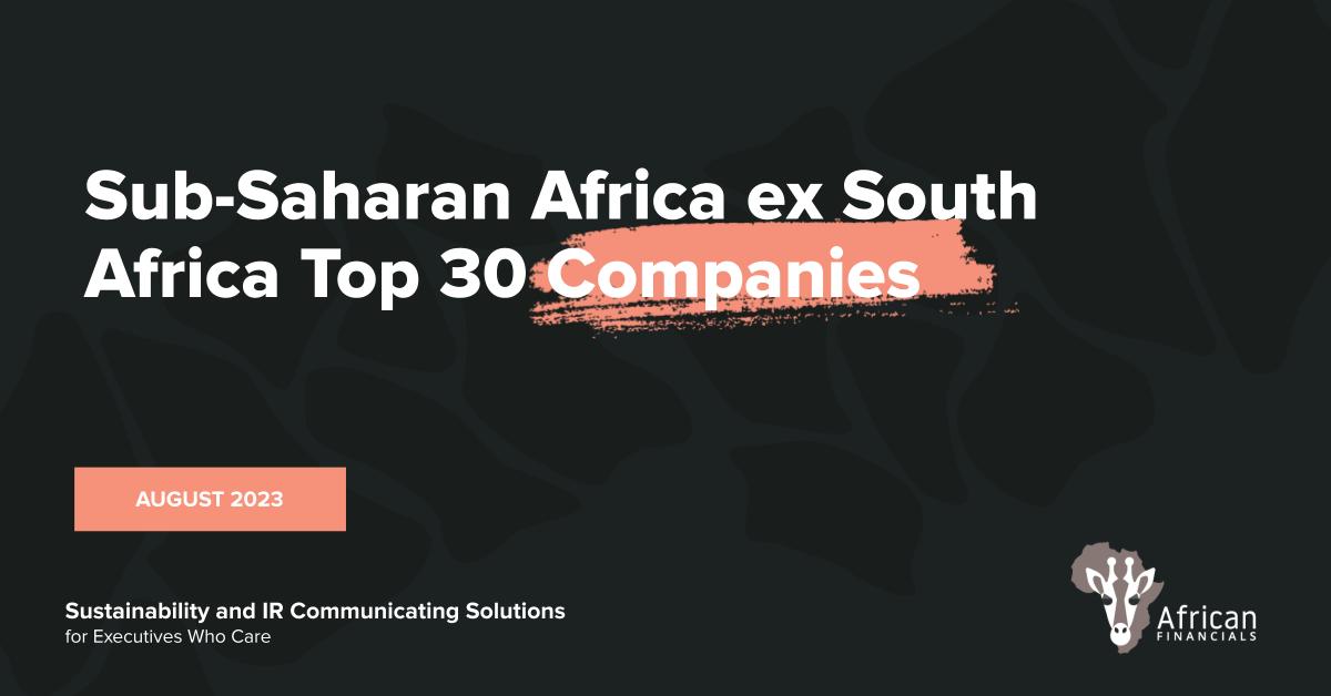 Sub-Saharan African ex South Africa H1 2023 earnings down 32% YoY
