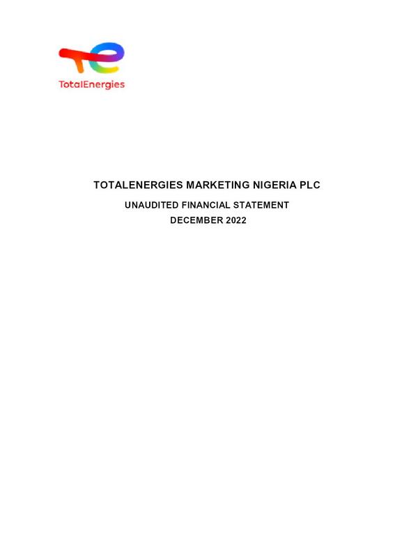 Totalenergies Marketing Nigeria Plc 2022 Abridged Results