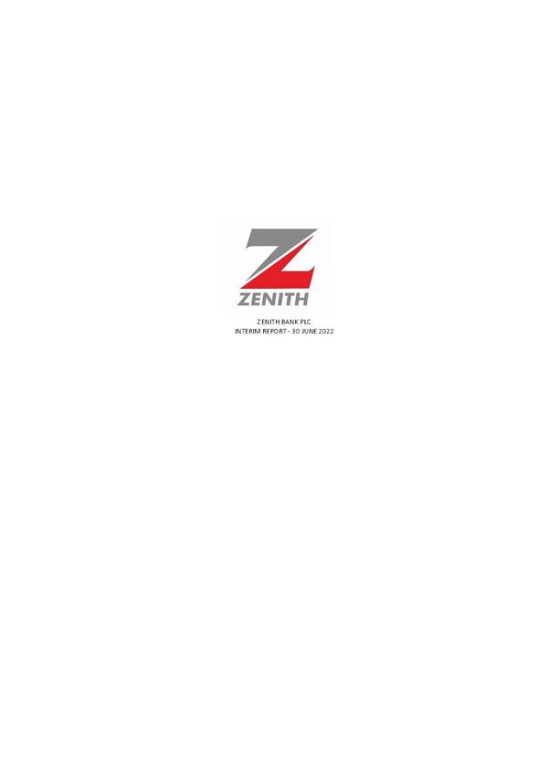 Zenith Bank Plc 2022 Interim Results For The Half Year