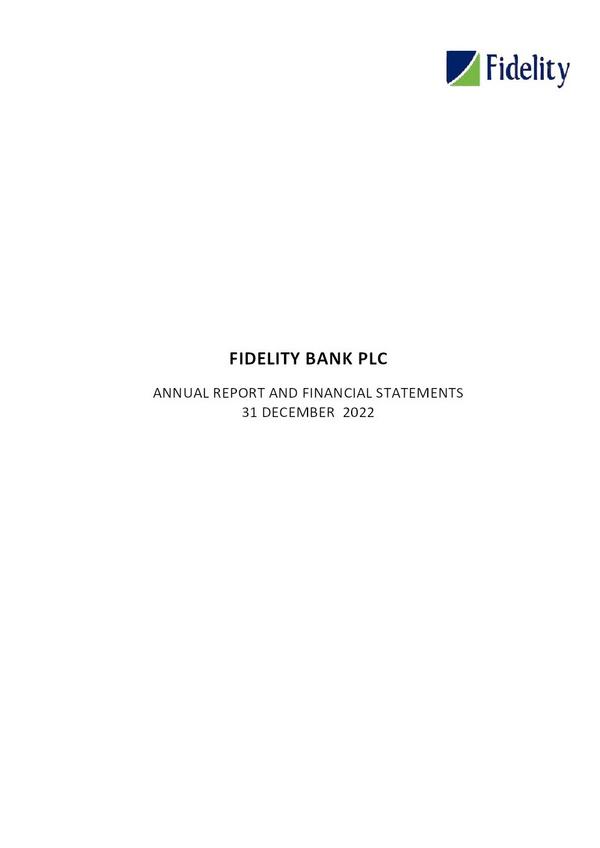 Fidelity Bank Plc 2022 Annual Report
