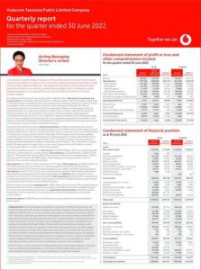Vodacom Tanzania Limited 2023 Interim Results For The First Quarter