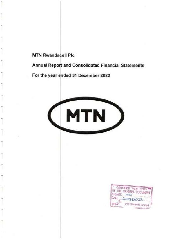 Mtn Rwandacell Plc 2022 Annual Report