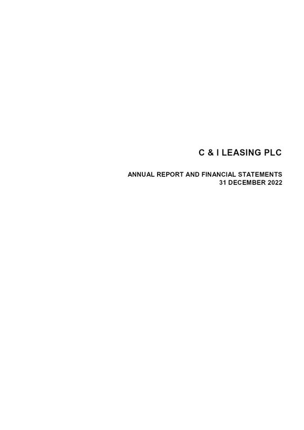 C & I Leasing Plc 2022 Annual Report