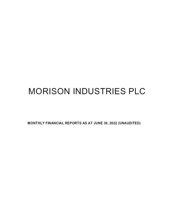 Morison Industries Plc 2022 Interim Results For The Half Year