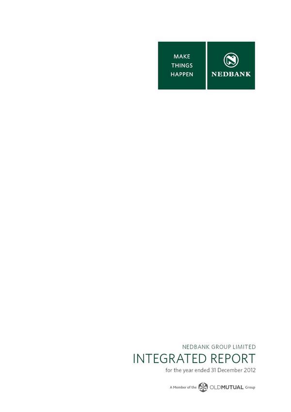 Nedbank Group Limited Zimbabwe Depository Receipts 2012 Annual Report