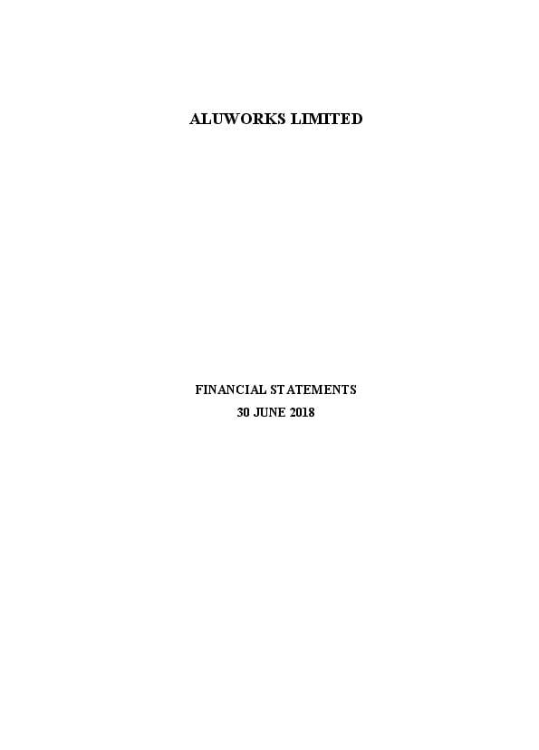 Aluworks Limited (ALW.gh) 2018 Abridged Report