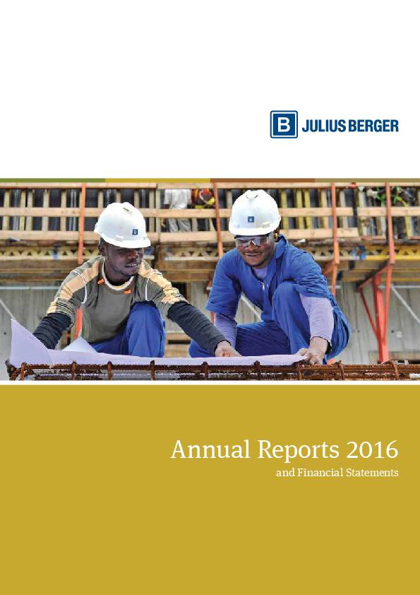 Julius Berger Nigeria Plc (JBERGE.ng) 2016 Annual Report