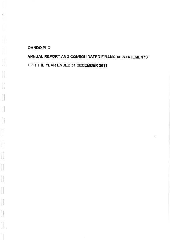 Oando Plc (OANDO.ng) 2011 Annual Report